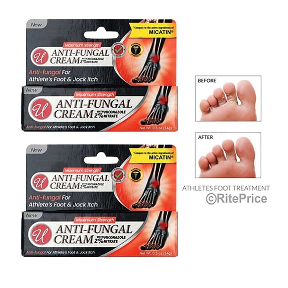 Miconazole Nitrate 2% Antifungal Cream 0.5 oz for Athletes Foot (1 Pack) - New - Picture 5 of 10